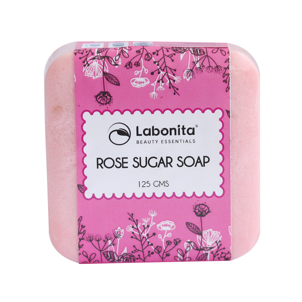 Rose Sugar Soap For Skin Whitening, Deep Cleansing,Refreshing & Exfoliation Soap All Type Skin (FACE&BODY)