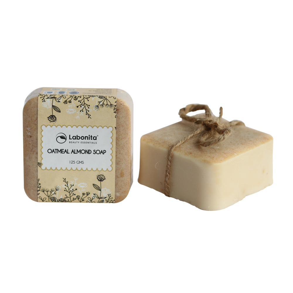 Oatmeal Almond Soap For Sensitive & Dry skin or soothing cleansing Bar (Face&Body)
