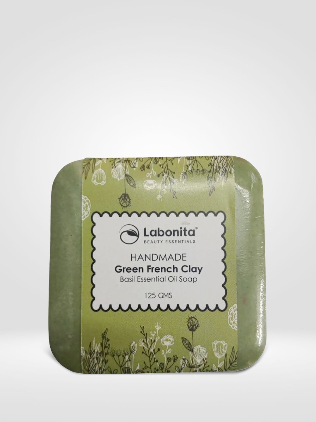 Green French clay Basil Essential oil Soap For Exfoliates,Heals Acne Soap (FACE&BODY)