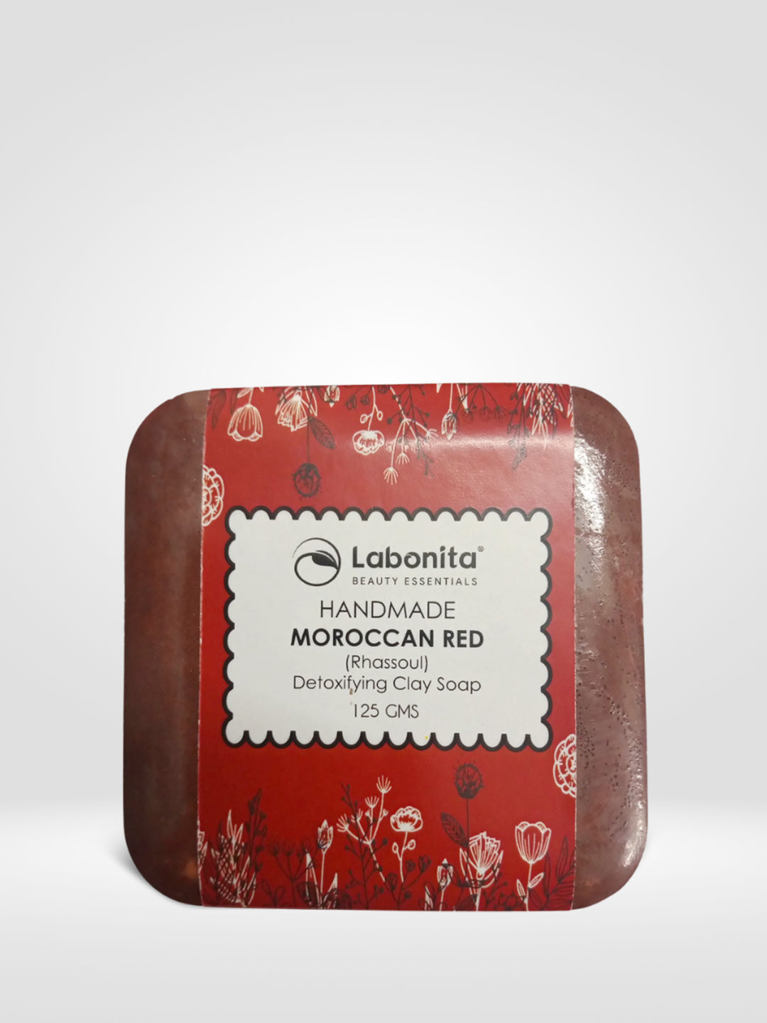 Hand Made Moroccan red (rhassoul) detoxifying & Deeply Cleanses Pores Clay Soap (Face&Body)